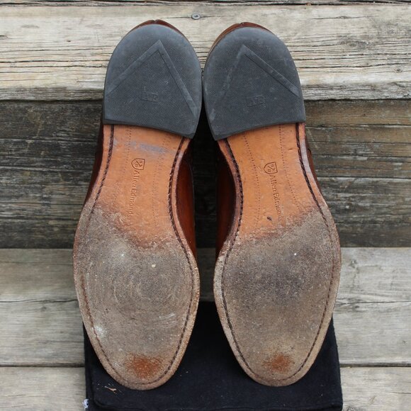 GUC, Allen Edmonds 'Rogue' Brown Leather Brogues, Men's 10.5 D, Made in USA - Picture 12 of 13